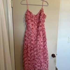 Lulu's Rosy Ruffle Dress